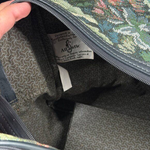 Atlantic Floral Tapestry Carry-On Bag With Dual Zippers - Picture 7 of 10